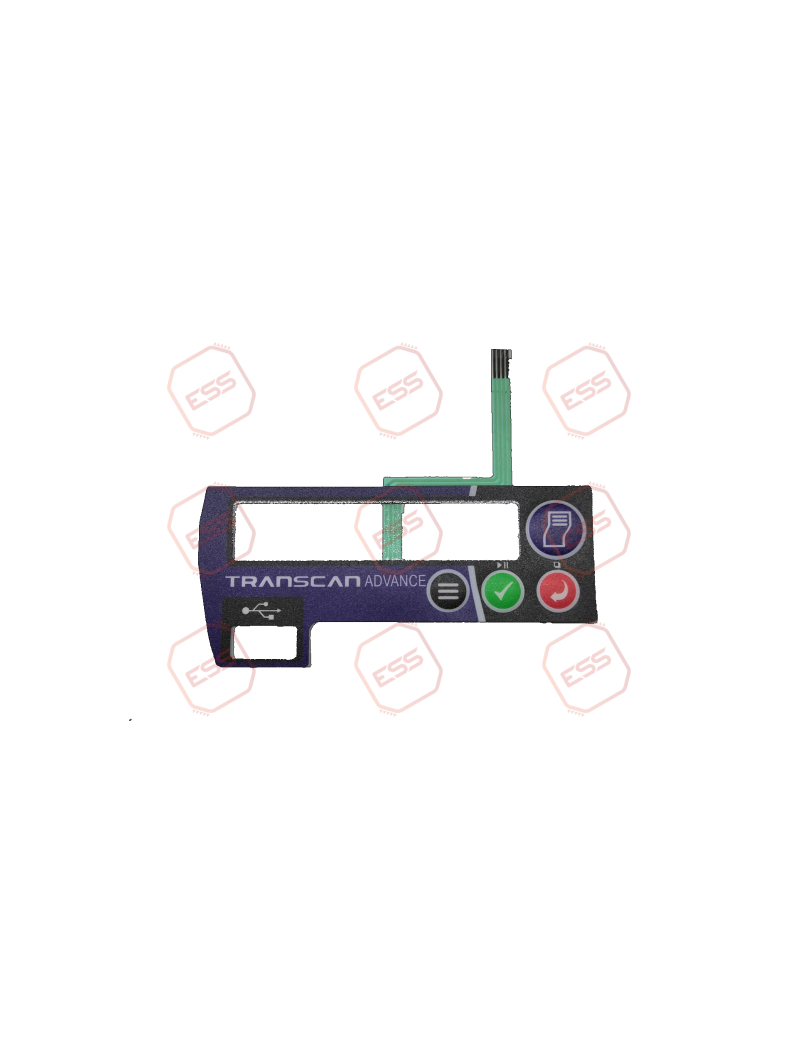 Transcan Advance Keypad Overlay